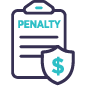 Penalty clipboard icon