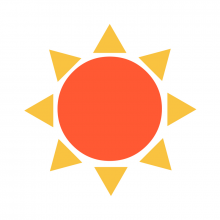 Summer sun graphic