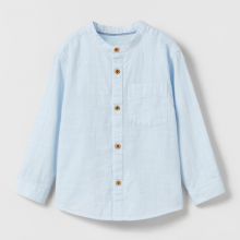 Blue boys shirt with buttons