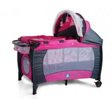 Phtograph of Pink Travel Cot