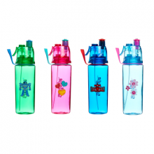 photograph of water bottle in four colours