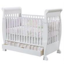 Sleigh Cot Picture - White