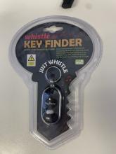 Whistle key finder key ring in packaging