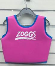 image of Zoggs swim jacket - pink version - back view of jacket