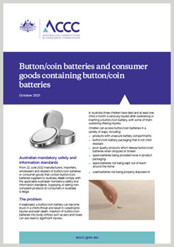 Thumbnail of button/coin batteries fact sheet