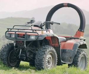 Quadbike with an ATV lifeguard