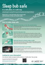 Sleep bub safe brochure