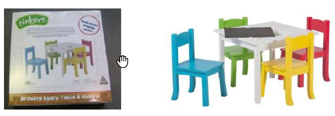 childrens table and chairs big w