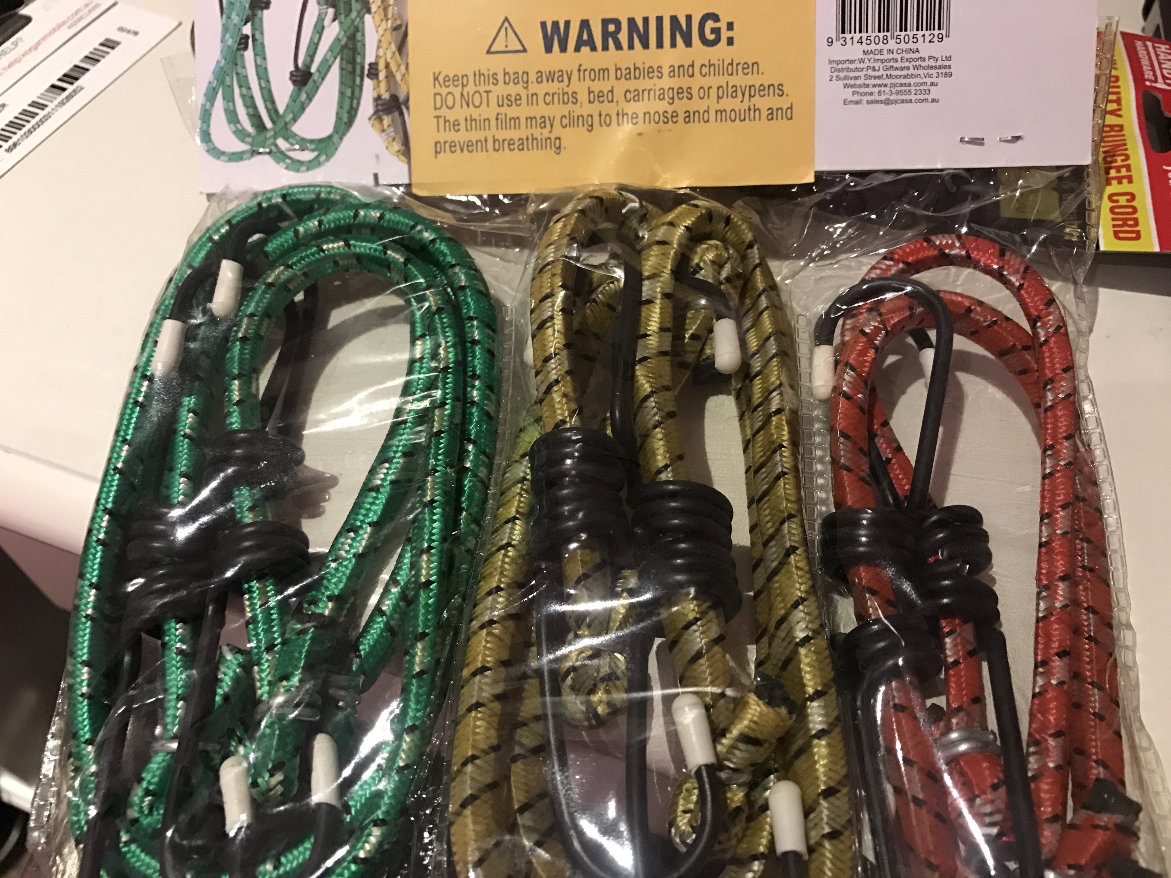 Hiberlain Pty Ltd — Elastic Luggage Straps Product Safety Australia