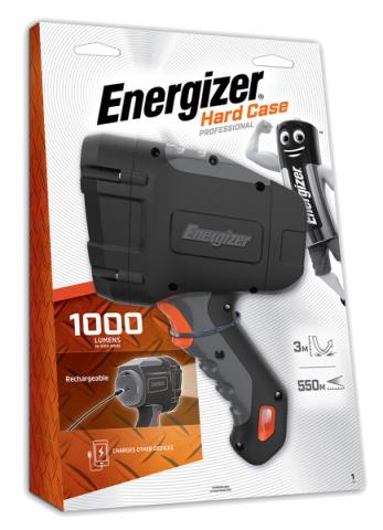 Rechargeable spotlight in packaging