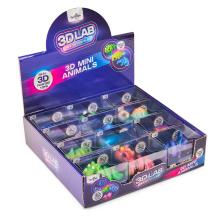 photograph of 3D Mini Animal Toys in packaging