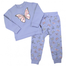 photograph of A2363B long sleeve pyjamas butterfly and blue heron