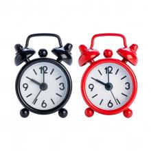 Alarm clock in red and black colours