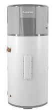photogrpah of Ariston heat pump water heater - side view