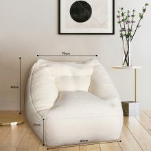 MerryMingle sherpa beanbag with dimensions