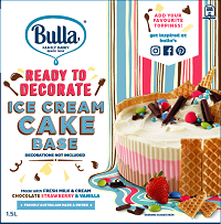 Photograph of Bulla Ready to Decorate Ice Cream Cake Base