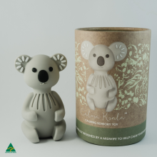 Photograph of Calma Koala and packaging