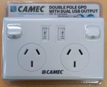 Camec double pole power point with packaging (front)