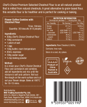 Photograph of Chef's Choice Premium Selected Chestnut Flour 300g (labelling) 
