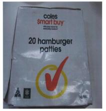 Coles Hamburger Patties