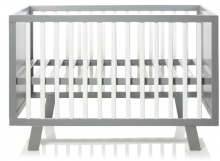 Cooper Cot - grey and white