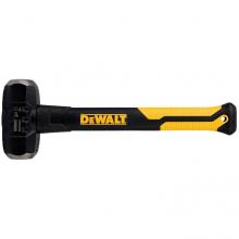 Black and yellow short-handled sledgehammer with DeWalt branding