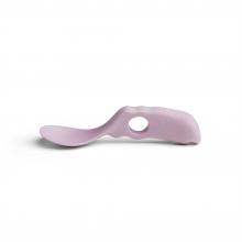 Photograph of EcoCutlery baby spoon - pink - side view