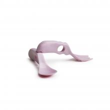 Photograph of EcoCutlery baby spoon and fork - pink