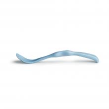 Photograph of EcoCutlery feeding spoon - blue - side view