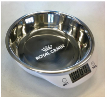 Picture of the Royal Canin electronic weighing bowl