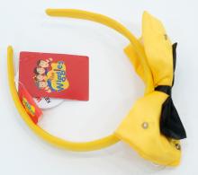 Yellow and black Emma wiggle headband with light-up bow