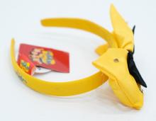 Yellow and black Emma wiggle headband with light-up bow