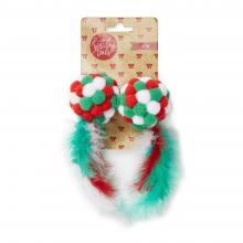 Photograph of  Holiday Tails Pom Pom Cat Toy