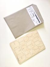 plywood sheet and envelope (packaging)