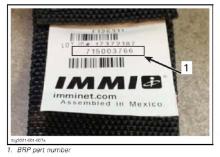 Photograph of IMMI Harness Part Number