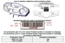Image - How to identify a defective Audio Portable System
