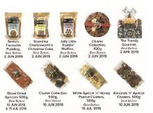 Recalled products containing dried apricots