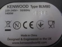 Kenwood blender label