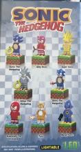 Photograph of LED Sonic the Hedgehog character figures
