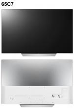 Front and back view of the LG Smart TV 65C7