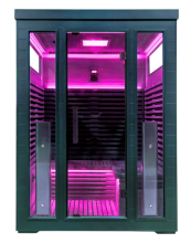 photograph of La Mar 2 person sauna - front view