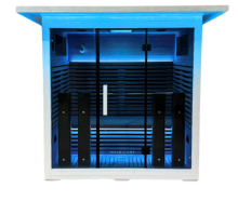 photograph of La Mar 4 person sauna - front view