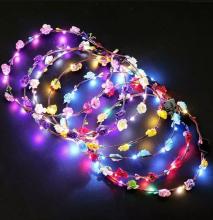 Photograph of the light up flower crown