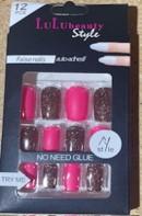 Photograph of LuLubeauty Style nail set - Pink & sparkles