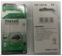 Photograph of Maxell CR-1616 Micro Lithium Battery