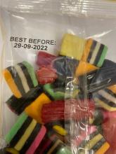 Photograph of Nature's Delight Xmas Liquorice Mix - Best Before date