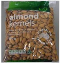 Photo of Almond packaging