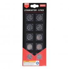 Photograph of SCA Lithium Battery - 10 Pack CR2032 - front