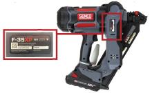 photograph of SENCO F35XP Cordless 34-degree Nail Gun