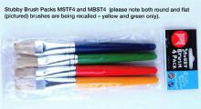 Stubby Brush Packs MSTF4 and MBST4